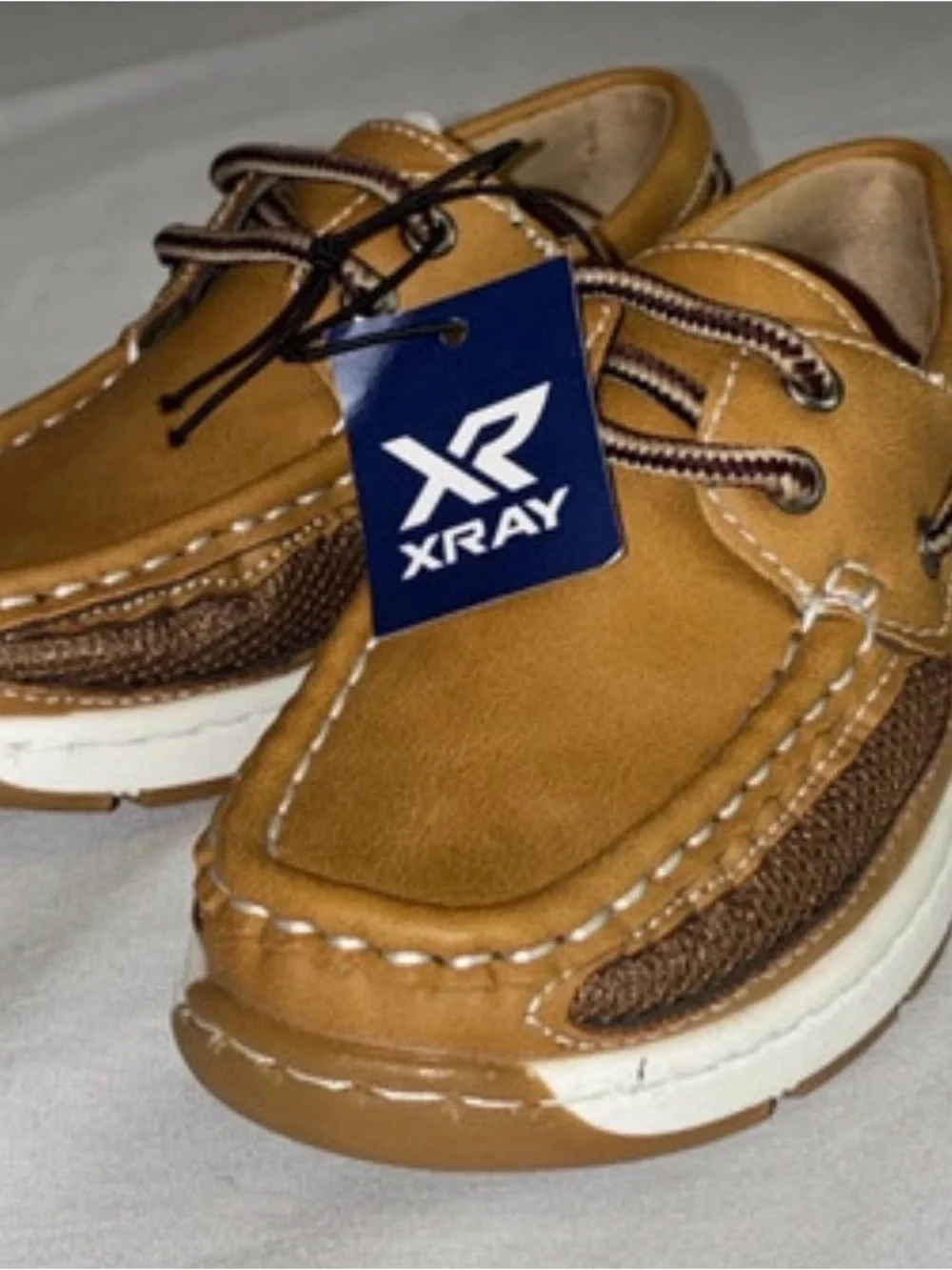 XRAY Little Boys Tan Boat Moccasins – Casual Comfort